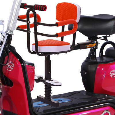 

Osage osagie a01 electric bicycle child seat front detachable baby safety chair with guardrail shock absorber support battery car shuttle baby safety front seat red