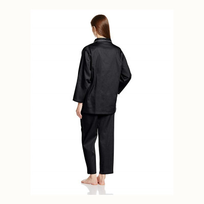 

Cecile Womens Cotton Satin Front Pajamas