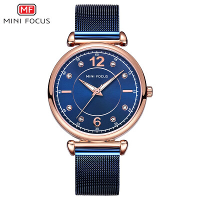 

MINI FOCUS Fashion Stainless Steel Strap Women Quartz Watch MF0177L