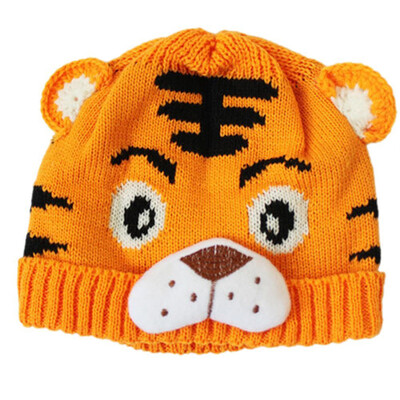 

MyMei New Tiger Pattern Beanie Newborn Baby Kids Animal Knitting Crochet Hat Warm Cap