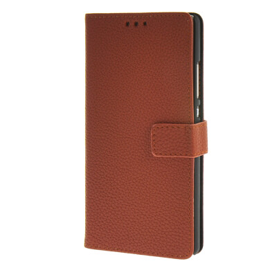 

MOONCASE Case for Huawei Ascend P8 Case Wallet Flip Card Slot Leather Bracket Back Case Cover Brown