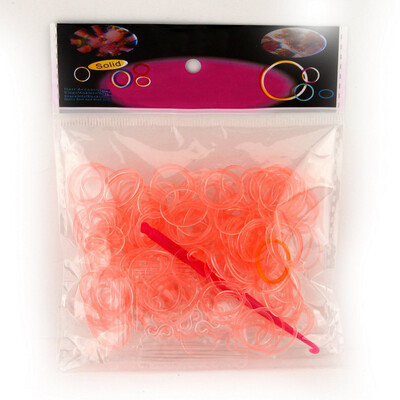 

200PCS 10 S Clips Tie Dye Rainbow Multicolor Rubber Bands Loom Refill DIY Anklet