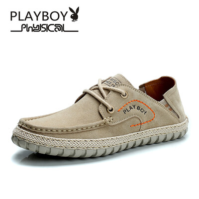 

PLAYBOY brandNew Korean style for springRetro LeisureSuede&fashional sneakerMens shoes