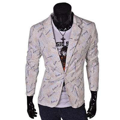 

Zogaa New Mens Suit Printing Fashion