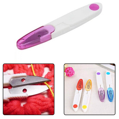 

2pcs Useful U-shaped embroidery scissors with lid Clippers nipper Snip Thread Cutter for Cross Stitch diy sewing accessories