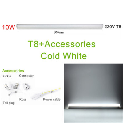 

LED Tube T5 Light 30CM 60CM 220V240V LED Fluorescent Tube LED T5 Tube Lamps 6W 10W Cold White Light Lampara Ampoule PVC Plastic