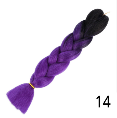 

Jumbo Ombre Braids Braiding Hair Extension 24inch 100gPack Purple Pink Blonde Wigs For Women Synthetic Crochet Hair Extensions
