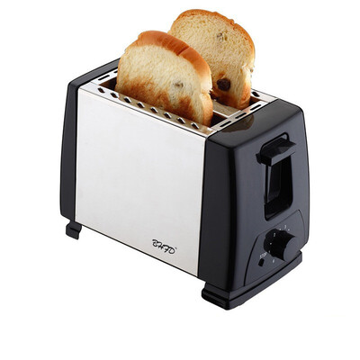 

2 Slice Stainless Steel Toaster for Breakfast Bread Maker