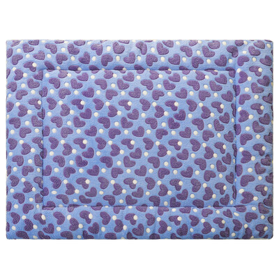 

L&H Lohas cat&dog mat large dog folding cat cage cat mat folding dog cage dog mat nest mat mat cover cat dog pet cotton pad 85cm65cm peach heart purple