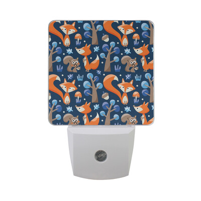 

ALAZA LED Night Light With Smart Dusk To Dawn SensorFox Head Gold Plug In Night Light