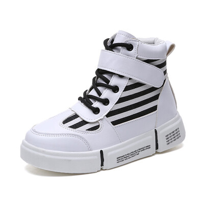 

High-top sneakers female 2018 autumn new Korean version of the wild thick-soled student street dance shoes hip hop street shoot ca