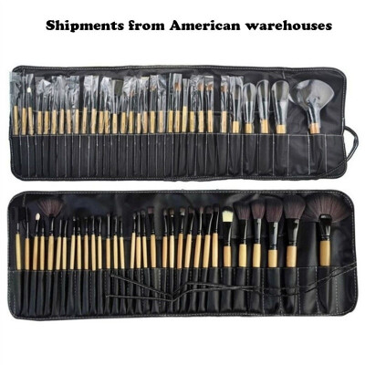 

Professional Make-up Brush 32pcs Make-up Brush Complete Set of Makeup Brushes to Complete PU black