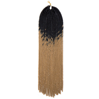 

20" Two Ombre Braiding Hair Extension Faux Locs Synthetic Crochet One Piece Hair Braids 100g