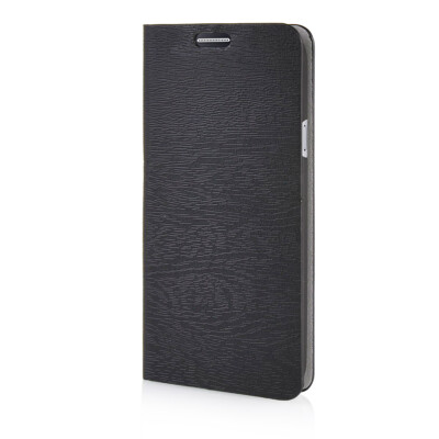 

MOONCASE Leather Side Flip Wallet Card Slot Pouch Stand Shell Back Case Cover for Samsung Galaxy E5 Black 01