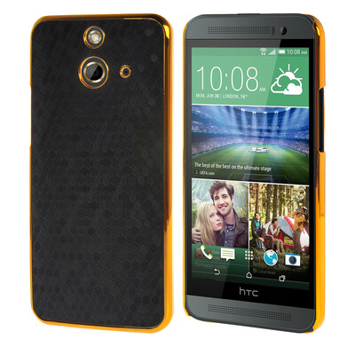 

MOONCASE Flash Flake Skin золото Chrome Hard Back чехол для Cover HTC One E8 чёрный