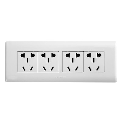 

Feifei (FEIDIAO) switch socket panel four small five holes 12 hole socket A3-118 series