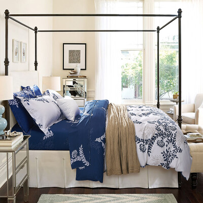 

Byford pure color cotton bed set/bed kit (duvet cover/fitted sheet/pillowcase