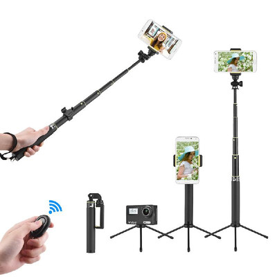 

30inch Extendable Metal Selfie Stick Tripod Stand with Remote Control for iPhone X 8 7 6s plus for Samsung Galaxy S8S7S6S5 for
