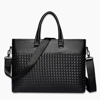 

Designer brand retro hand weaving synthetic leather men Phone bags handbag business man messenger travel shoulder bag handbags