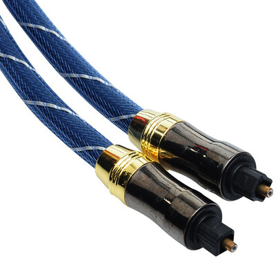 

Ferguson cabos F007105 Fever Fiber Optic Cable Audio Cable Audio Amplifier Cable Digital Square Side Brush Line 5m Blue