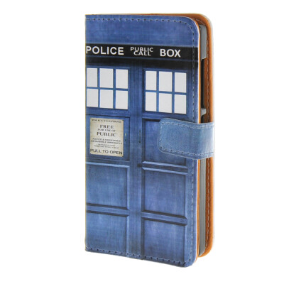 

MOONCASE ЧЕХОЛ ДЛЯ Microsoft Lumia 532 Telephone booth Leather Flip Wallet Card Holder with Kickstand Back A02