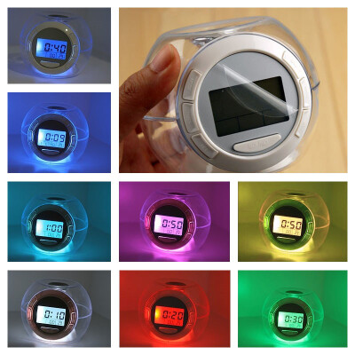 

MyMei 7 Changing Color With Nature Sound Glowing Thermometer Clock Alarm Digital LED