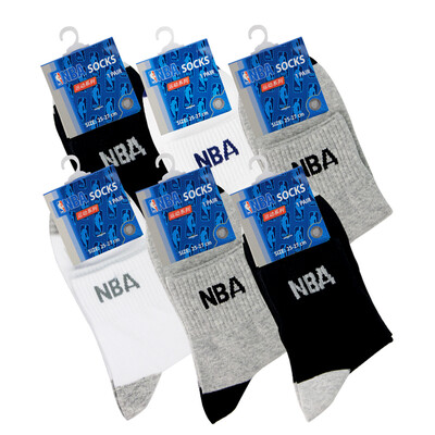 

NBA Socks Men 's Socks Basketball Sports Casual Socks Elasticated Socks Crochet Cotton Socks 6 Double