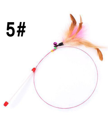 

High Quality Pet Cat Toy Newly Design Bird Feather Plush Plastic Toy for Cats Cat Catcher Teaser Toy
