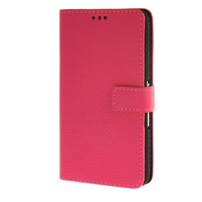 

MOONCASE Case for Sony Xperia E4 Case Wallet Flip Card Slot Leather Bracket Back Case Cover Hot pink