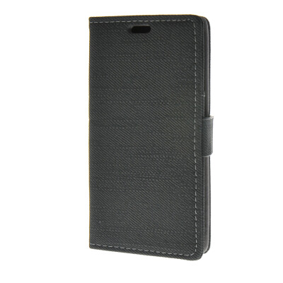 

MOONCASE Leather Wallet Flip Card Slot Pouch with Kickstand Shell Back Case Cover for Huawei Ascend Y520 Black