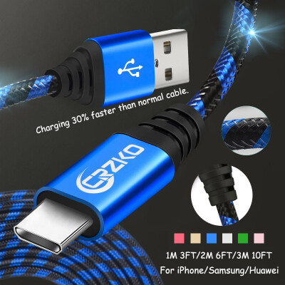 

7FT long Fast Charging Braid Type C Cable for Samsung S9 S9Plus S8 Note8 Huawei Xiaomi