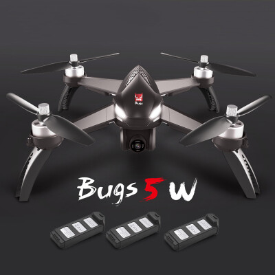 

MJX Bugs 5W 1080P 5G Wifi FPV Camera GPS Positioning Altitude Hold RC Drone Quadcopter with 3 Batteries