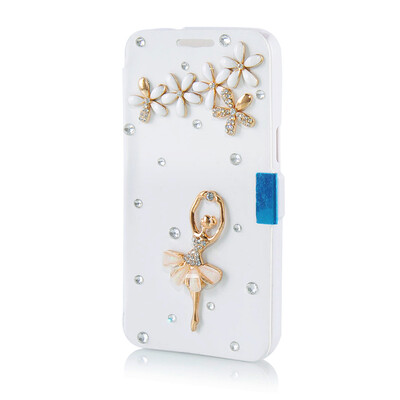 

MOONCASE Luxury Flower Crystal Leather Side Flip Wallet Pouch ЧЕХОЛ ДЛЯ Samsung Galaxy Express 2 G3815