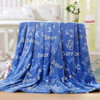 

Ladysoft child nap cartoon print flannel blanket 127152cm