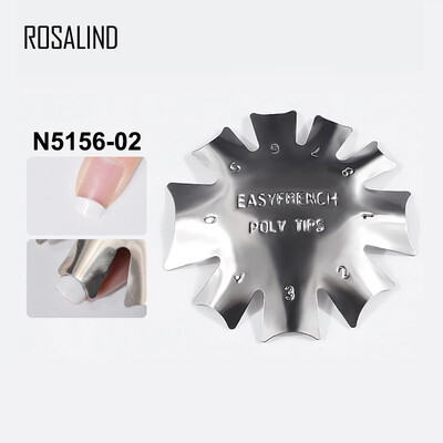 

ROSALIND 1PC French Manicure Modeling Shaping Stainless Stamping Plates For Crystal Nail Making Art Tools