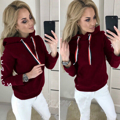 

Womens Winter Autumn Hoodie Sweatshirt Hooded Jumper Sweater Pullover Tops Coat