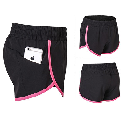 

Womens Sports Shorts High-elastic pockets tight-fitting breathable casual yoga shorts