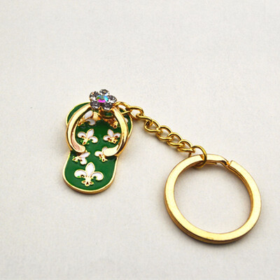 

New shoes key chains rhinestone car key rings women bag charms keychains keyrings fashion crystal key holder