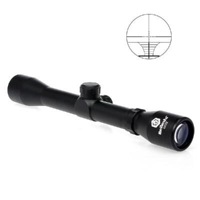 

4X32 Riflescope 75" Compact Lightweight Hunting Scope with 22mm Mounts Lens Caps
