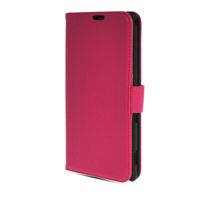 

MOONCASE High quality Leather Side Flip Wallet Pouch Stand Shell Back ЧЕХОЛ ДЛЯ Sony Xperia T2 Ultra XM50h Hot pink