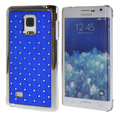 

MOONCASE Hard Chrome Rhinestone Bling Star Back Case Cover for Samsung Galaxy Note Edge N9150 Dark blue