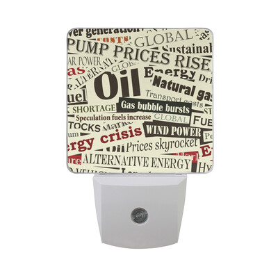 

ALAZA LED Night Light With Smart Dusk To Dawn SensorSTYLE And FASHION Word Cloud Concept Plug In Night Light