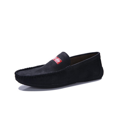

2018 British fashion peas shoes Korean version of the trend of lazy people a pedal mens driving casual shoes super fire net runni