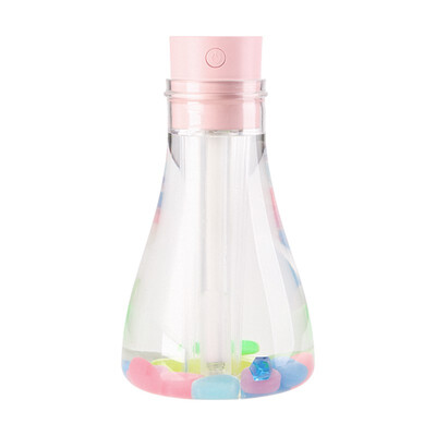 

TOMNEW 500ML Mini Cool Mist Humidifier USB Portable Ultrasonic Two-gears Air Fresh Diffuser with LED Night Light for Home Office