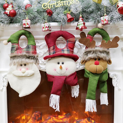 

3pcsset Christmas Stuffed Door Hangers Dolls Wall Tree Hanging Toys Christmas Party Supplies Decoration Ornaments