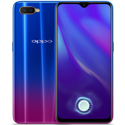 

OPPO K1 Camera Phone 6G RAM 64G ROM Waterdrop Screen Double Card Double Stay Light Touch Screen GSM Mobile Unicom Telecom 4G Blue