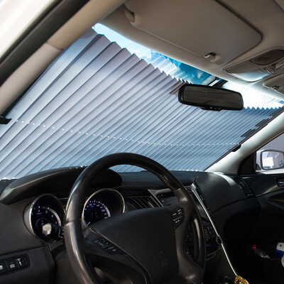 

40000 km car front sunshade sunscreen heat insulation car sunshade suction cup aluminum foil telescopic curtain sun block car section SWY1121
