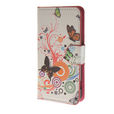 

MOONCASE Butterfly style Leather Side Flip Wallet Card Slot Stand Pouch Case Cover for Sony Xperia Z4 Compact (Mini) a02