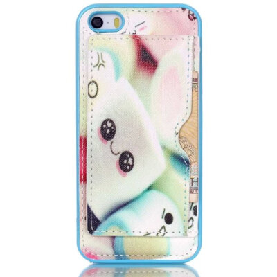 

мити оптовой цены красочные картины пу кожаный чехол для iPhone 5S Apple iPhone 5 в случае phone5s карты стоят телефон Shell