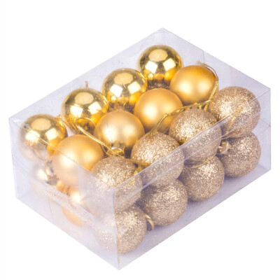 

Christmas Xmas Tree Ball Bauble Hanging Party Wedding Ornament Decor 24Pcs 30mm